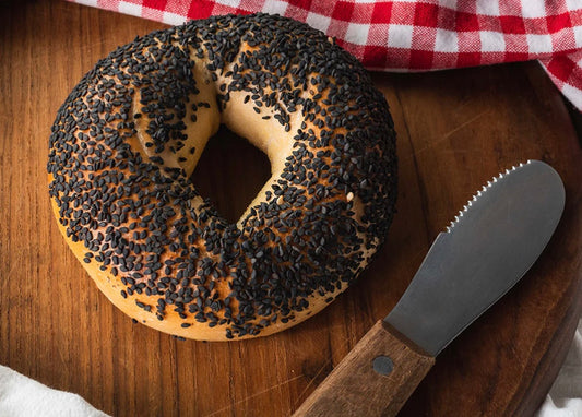 Gluten Fee, Vegan Black Sesame Seed Bagel- Half Dozen