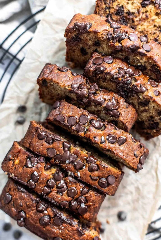 Gluten Free, Vegan Chocolate Chip Banana Bread- Whole Loaf