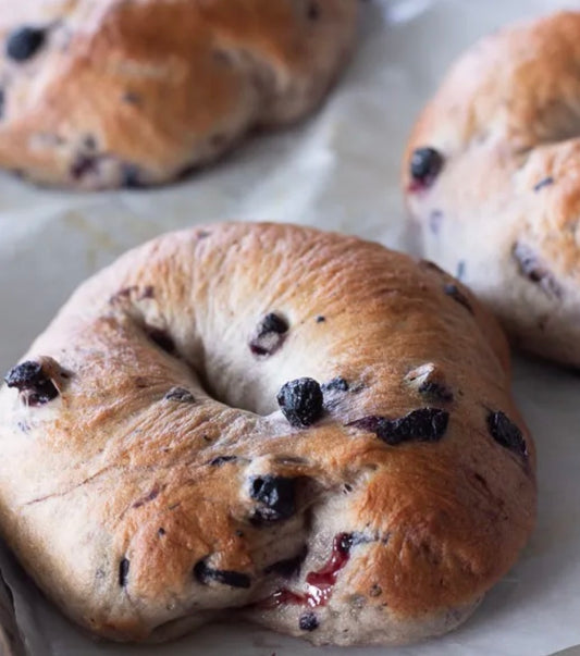 Gluten Free, Vegan Blueberry Bagel- Half Dozen