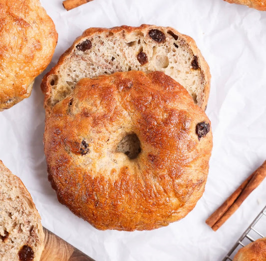 Gluten Free, Vegan Cinnamon Raisin Bagel- Half Dozen